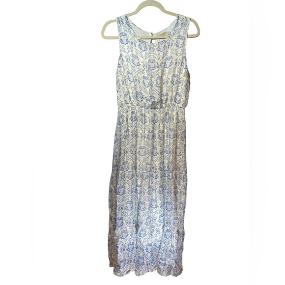 Anthropologie Lara Guidotti Silk Blend Flowy Summer Sleeveless sundress size M - Picture 2 of 9